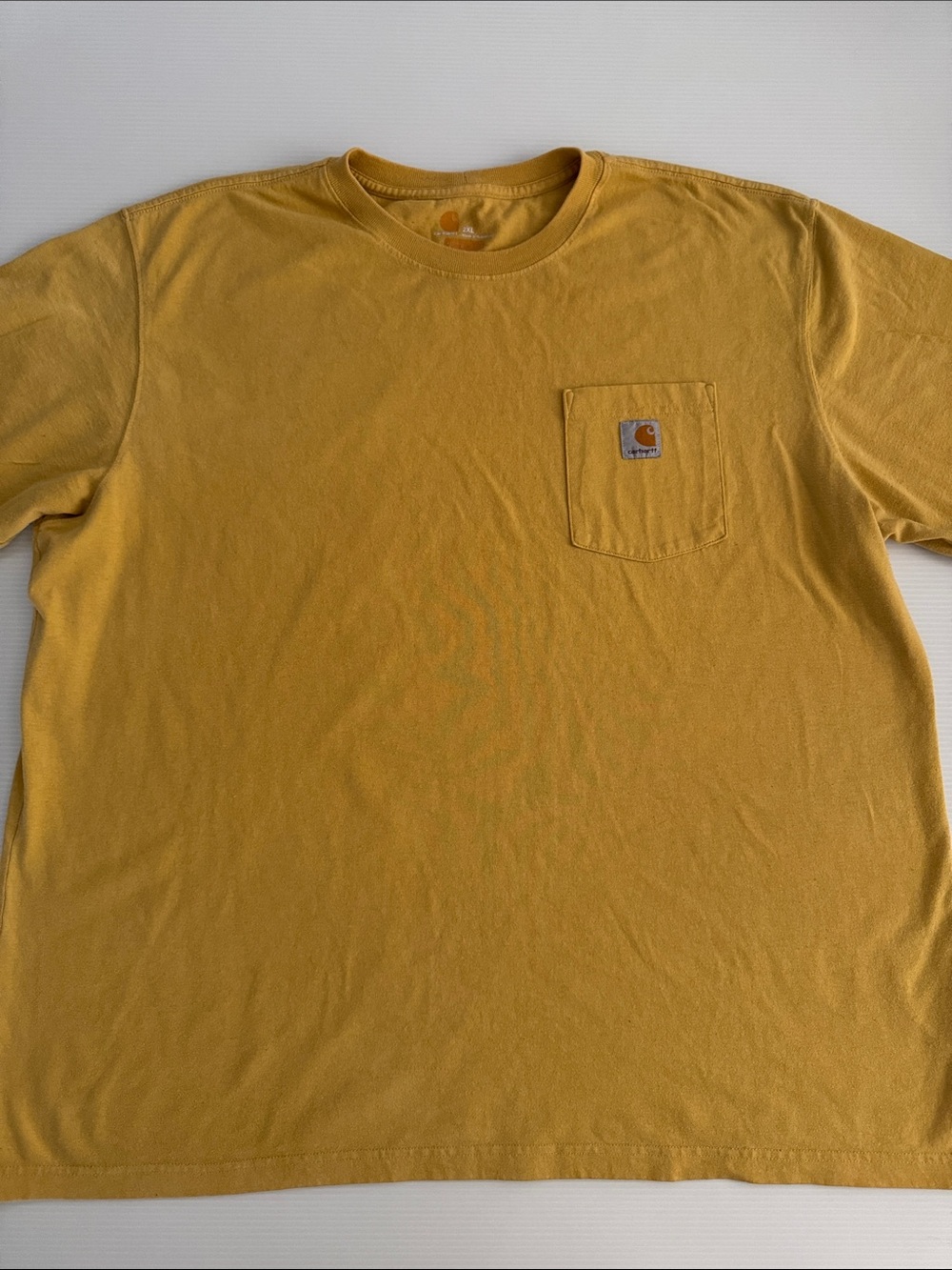 Carhartt Men's Short-Sleeve Pocket Tee in Mustard